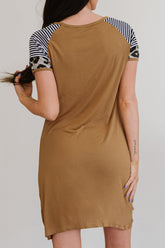 Robe torsadée à motif cœur et drapeau américain